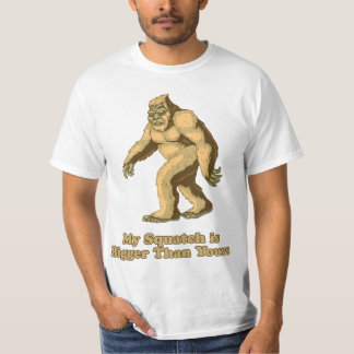 Camiseta Mi Squatch es más grande que el suyo: Pie