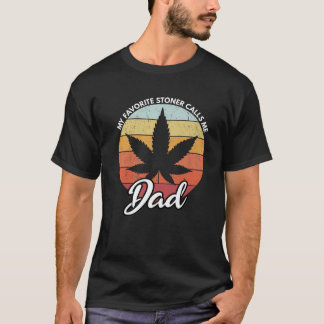 Camiseta Mi Stoner Favorita Me Llama A Papá Noel Funny Weed