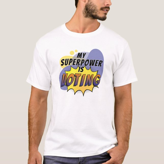Camiseta Mi superpoder vota (Anverso)