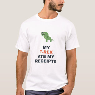 Camiseta Mi T-Rex Se Comió Mis Recibos
