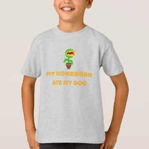 Camiseta Mi tarea se comió a mi perro