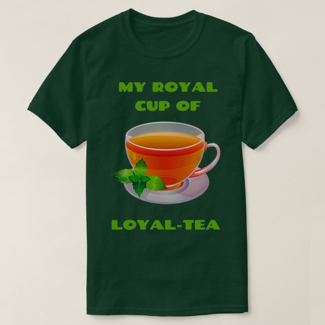 Camiseta Mi taza real de fieles amantes del té dulce suda h (Diseño del anverso)