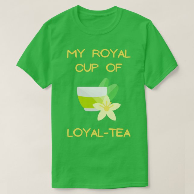 Camiseta Mi taza real de fieles amantes del té dulce suda h (Diseño del anverso)