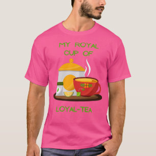 Camiseta Mi taza real de fieles amantes del té dulce suda h