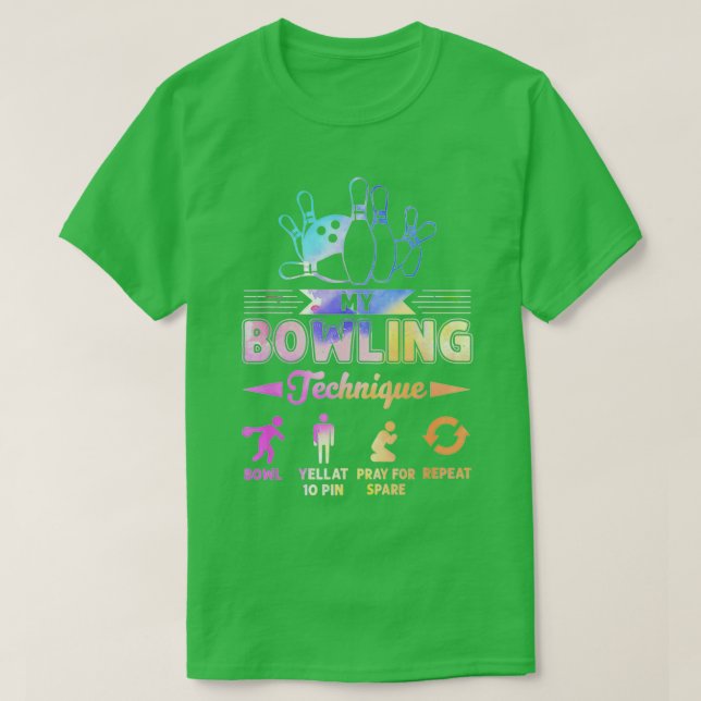 Camiseta Mi técnica de bolos mi amor Bowling (Diseño del anverso)