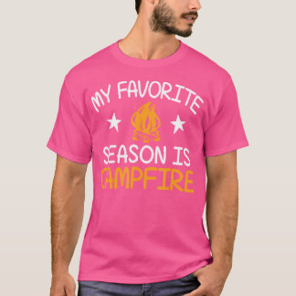 Camiseta Mi Temporada Favorita Es Campfire Funny Camping Ou