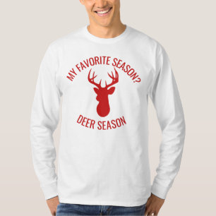 Camiseta Mi temporada favorita es temporada de ciervos   Ca
