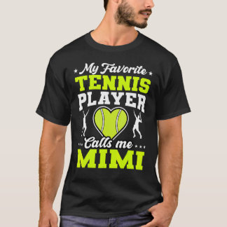 Camiseta Mi tenista favorito me llama D de mi madre