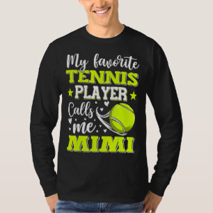 Camiseta Mi tenista favorito me llama D de mi madre