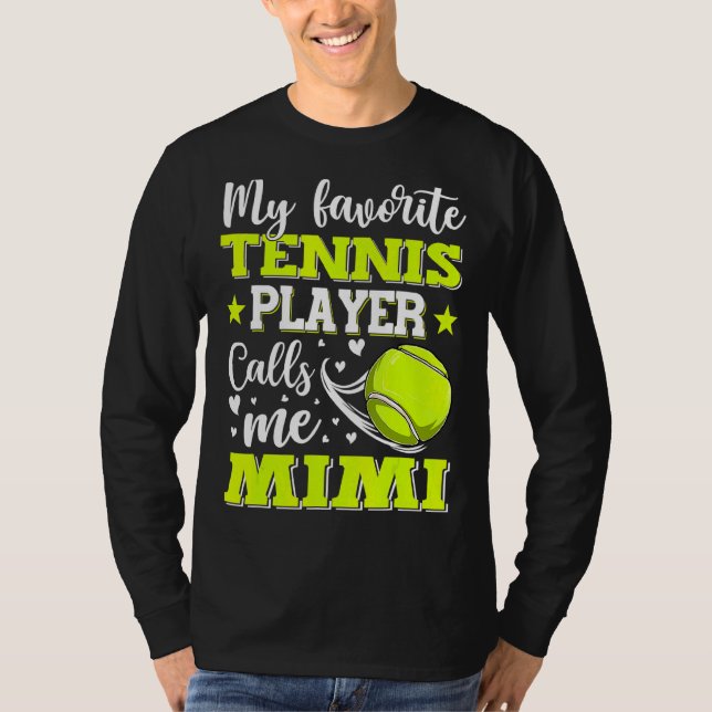 Camiseta Mi tenista favorito me llama D de mi madre (Anverso)