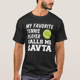 Camiseta Mi tenista favorito me llama Savta Jewish Gr