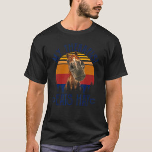 Camiseta Mi terapeuta come hay cosecha de caballos