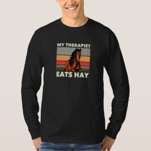Camiseta Mi terapeuta come hay divertida equitación