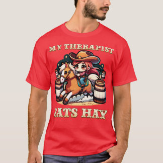 Camiseta Mi terapeuta come hay I amantes ecuestres en cabal