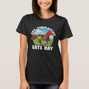 Camiseta Mi terapeuta come heno