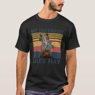 Camiseta Mi terapeuta come heno