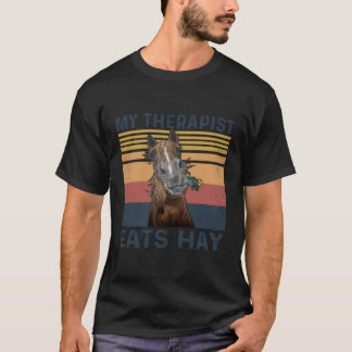 Camiseta Mi terapeuta come heno