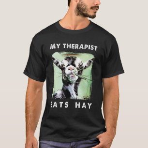 Camiseta Mi terapeuta come heno - Gracioso regalo de amante