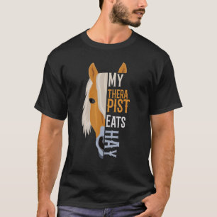 Camiseta Mi terapeuta come heno haflinger caballo