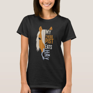 Camiseta Mi terapeuta come heno haflinger caballo 1