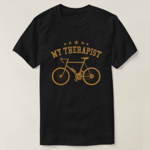 Camiseta Mi terapeuta divertida motociclista ciclista 