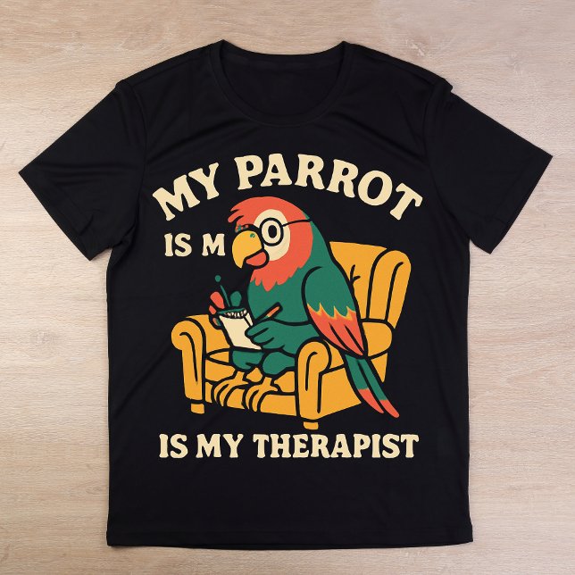 Camiseta Mi terapeuta es un loro (Subido por el creador)