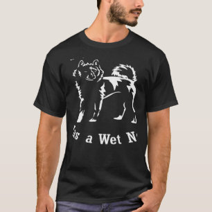 Camiseta Mi terapeuta Schipperke tiene una nariz húmeda
