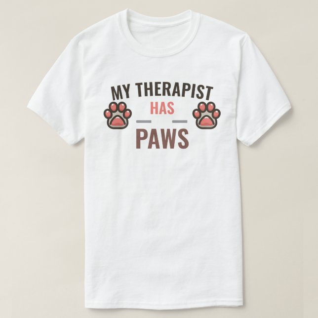 Camiseta Mi terapeuta tiene patas (Diseño del anverso)