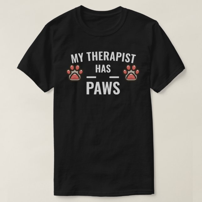 Camiseta Mi terapeuta tiene patas (Diseño del anverso)