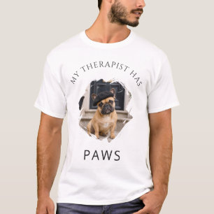 Camiseta Mi terapeuta tiene patas Foto de un hombre con un 