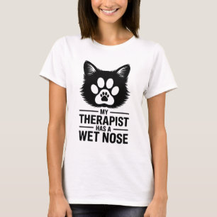 Camiseta Mi Terapeuta Tiene una Nariz Húmeda - mujeres dive