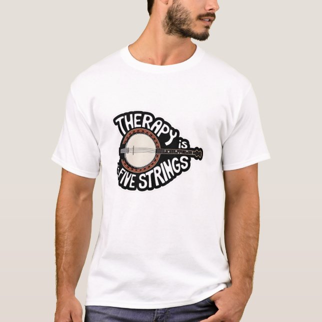 Camiseta Mi Terapia Es De Cinco Cadenas (Anverso)