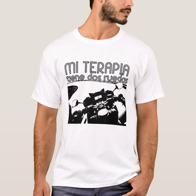 Camiseta Mi terapia tiene dos ruedas (Anverso)