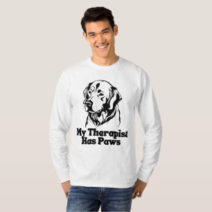 Camiseta Mi Terapia Tiene Paws Dog Apoyo Emocional