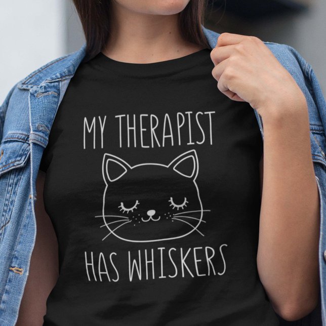 Camiseta Mi Terapia Tiene Whiskers (Subido por el creador)