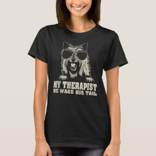 Camiseta Mi Terapista, Trajea Su Terrier De Cairn