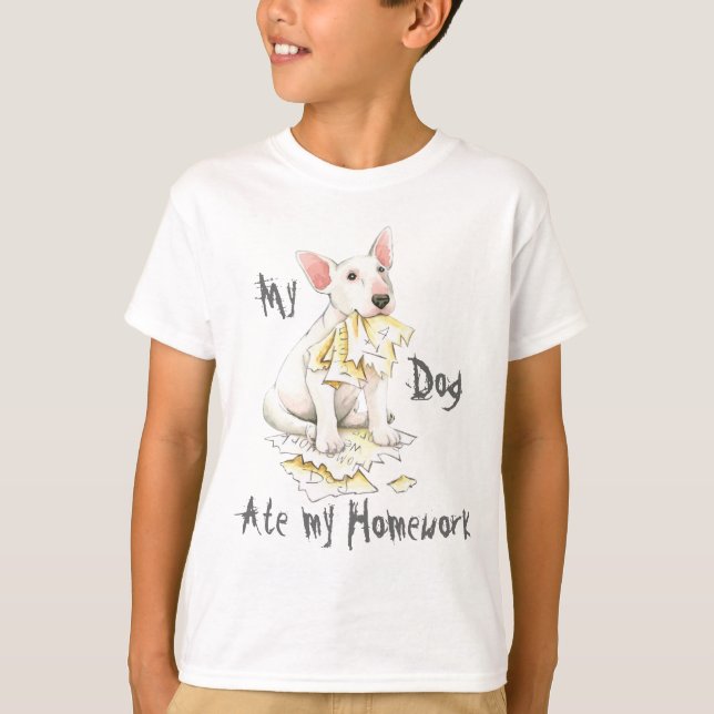 Camiseta Mi Terrier Bull Se Comía Mi Casa (Anverso)