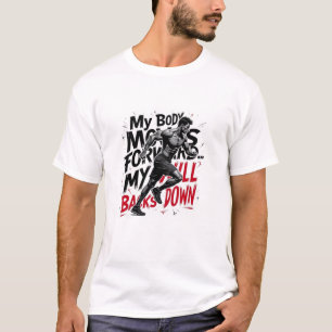 Camiseta Mi testamento nunca se detiene - Diseño de atleta