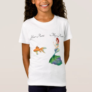 Camiseta Mi tía Chica de la comadrona de pez de oro