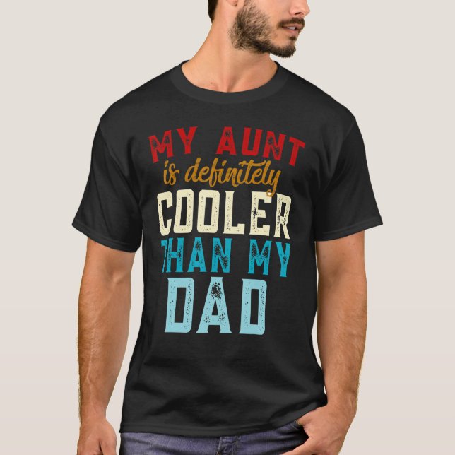 Camiseta Mi tía es definitivamente más fría que la tía de m (Anverso)