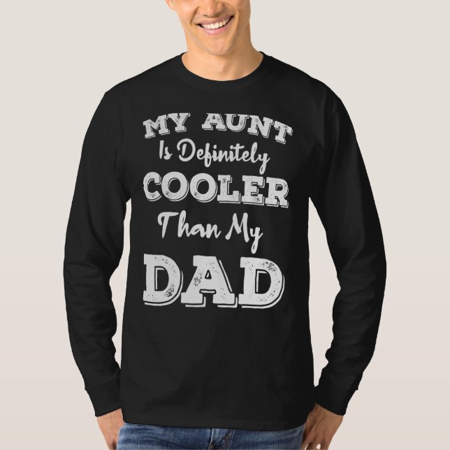 Camiseta Mi Tía Es Definitivamente Más Fría Que Mi Niña Pap (Anverso)