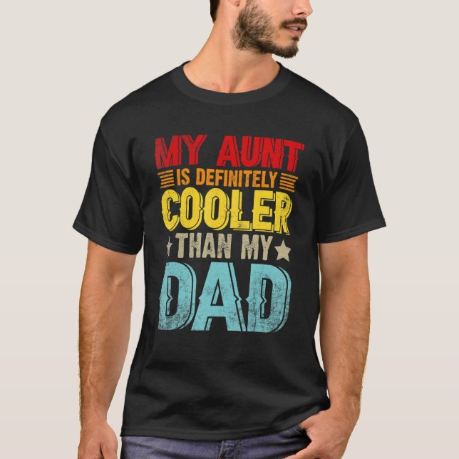 Camiseta Mi Tía Es Definitivamente Más Fría Que Mi Papá - G (Anverso)