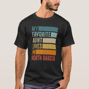Camiseta Mi Tía Favorita Vive En El Vintage De Dakota Del N