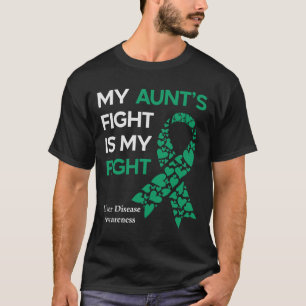 Camiseta Mi tía lucha contra el cáncer de hígado tía