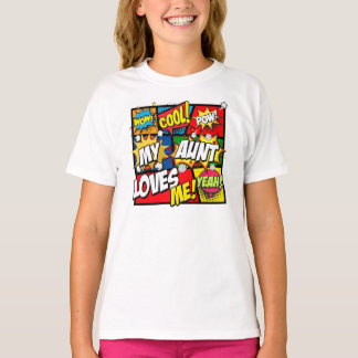 Camiseta Mi tía me ama superhéroe