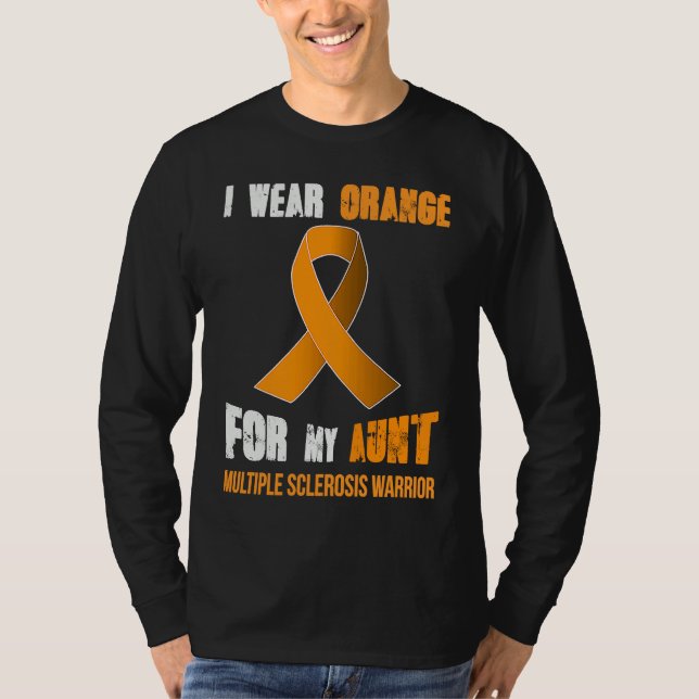 CAMISETA MI TÍA  MI GUERRERA DE LA ESCLEROSIS MÚLTIPLE (Anverso)