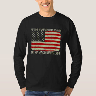 Camiseta Mi Tiempo En Uniforme Puede Haber Terminado Pero M