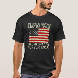Camiseta Mi Tiempo En Uniforme Puede Haber Terminado Pero M