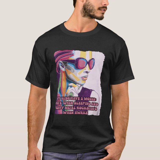 Camiseta Mi Tiene 2 Modos Mamá Humor Ns (Anverso)