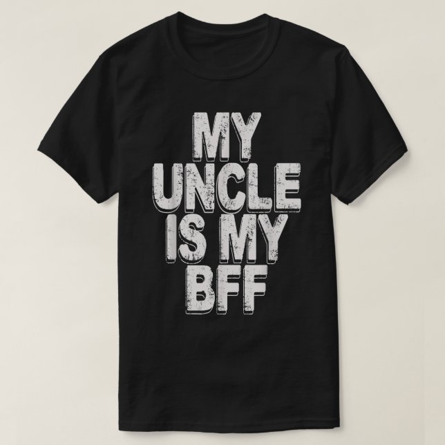 Camiseta mi tío es mi amigo (Diseño del anverso)